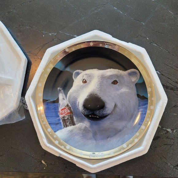 Coca Cola Other - Coca-Cola Polar Bear 1995 LIMITED EDITION Plate. #1683 of 5000